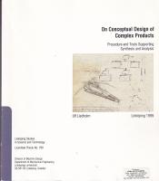 On conceptual design of complex products : procedure and tools supporting synthesis and analysis