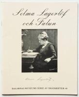 Selma Lagerl&ouml;f och Falun : Dalarnas museums serie av sm&aring;skrifter 45
