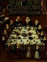 Culinary art and traditions of Switzerland
