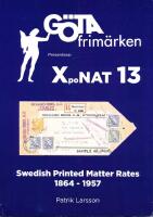 Swedish Printed Matter Rates 1864-1957 XpoNAT 13