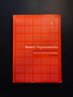 Modern psychometrics : The Science of Psychological Assessment - Second Edition