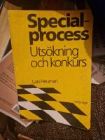 Specialprocess ut&ouml;kning o konkurs