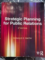 Strategic Planning for Public Relations