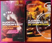 BOKPAKET - 2 x HJORT & ROSENFELDT: Bok 4: Den stumma flickan + Bok 5: De underk&auml;nda