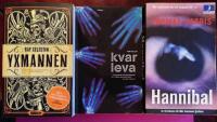BOKPAKET: 3 x SERIEM&Ouml;RDARE - Yxmannen + Kvarleva + Hannibal