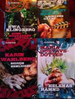 BOKPAKET: 4 x SL&Auml;KTEN - Bok 2. Sigrids Hemlighet. + Bok 4. Helenas h&auml;mnd + Bok 6. Ringens g&aring;ta + Bok 7. Stenhuggarens Dotter