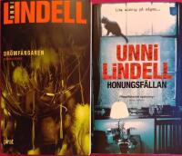 BOKPAKET: 2 x UNNI LINDELL - Dr&ouml;mf&aring;ngaren (nr.2) + Honungsf&auml;llan (nr.6)