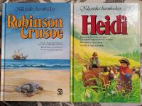 BOKPAKET: 2 x Klassiska Barnb&ouml;cker - ROBINSON CRUSOE + HEIDI