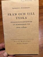 Fr&aring;n och till tyska