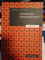 Statistik f&ouml;r beteendevetare : faktabok