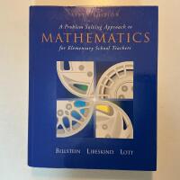 A problem solving approach to mathematics for elementary school teachers