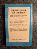 Individ, skola och samh&auml;lle