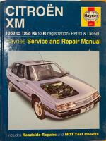 Citroen XM petrol & diesel (1989-1997) service and repair manual