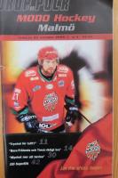 Matchprogram Modo Hockey - Malm&ouml;. 21/10 2004. Omslagsbild Peter Forsberg