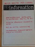 Information Nr 5/6 1970. Socialistisk antimilit&auml;r tidskrift