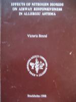 Effects of nitrogen dioxide on airway responsiveness in allergic astma