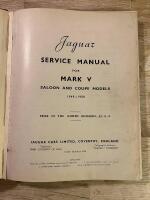 Jaguar Service Manual for Mark V 2.5 and 3.5 litre models, 1949-1950