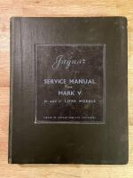 Jaguar Service Manual for Mark V 2.5 and 3.5 litre models, 1949-1950