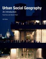Urban social geography : an introduction