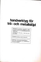 Handverktyg f&ouml;r tr&auml;- och metallsl&ouml;jd