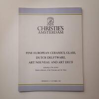 Christie's Amsterdam : Fine European Ceramics, Glass, Dutch Delftware, Art Nouveau and Art Deco [27 October 1983]