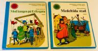 Tv&aring; b&ouml;cker i serien "De roliga b&ouml;ckerna". Nr 35 "Med kungen p&aring; Eriksgata" & nr 38 "Medeltida stad" 