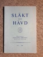Sl&auml;kt och h&auml;vd nr 1 1986