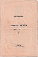 Vid ankomsten till Christiania den 24 juni 1852