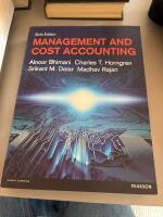 Managment and cost accounting