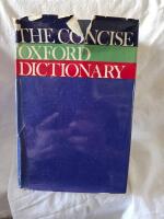 The concise Oxford dictionary of current English - based on the Oxford dictionary