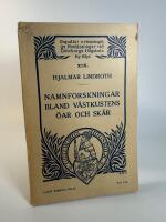 Namnforskningar blad v&auml;stkustens &ouml;ar och sk&auml;r