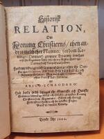 Historisk relation, om konung Christierns/ then andres medh thet namnet/ fordom konungz i Danmark/ grymme tyrannij/ som han uthi sin regimentz tijdh uthi the try rijken/ Swerige/ Danmark och Norje &ouml;fwat hafwer. Uthdragen och sammanh&auml;mtat uthur the danskes egen historico Arild Hwitf&auml;ldt/ och rijmwijs f&ouml;rfattat aff s. Hans Olofson/ Lincopensi, fordom borgm&auml;stare i Link&ouml;ping/ samt lagman &ouml;fwer &Ouml;stanst&aring;ng: men nu p&aring; nytt reviderat, och effter po&ecirc;tisk aart f&ouml;rb&auml;ttrat aff Erico Schrodero. H&auml;r brede widh bijfogat the swenske och danske st&auml;nders r&auml;ttm&auml;tige sk&auml;&auml;l och orsaker/ och ups&auml;ija konung Christiern fr&aring;n regimentet: s&aring;som och hertigh Fredrijks til Holsten och the Lybeskes feigde-breeff til bem&auml;lte konung.
