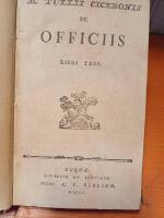 M. Tullii Ciceronis De Officiis. Libri Tres.