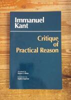 Critique of Practical Reason.