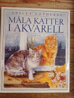 M&aring;la katter i akvarell