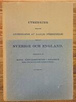 Utredning r&ouml;rande anordnande av daglig f&ouml;rbindelse mellan Sverige och England