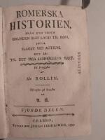 Romerska historien fr&aring;n den tiden grunden blef lagd till Rom intill slaget vid Actium. Det &aring;r: Till det fria samh&auml;llets slut