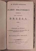 M. Tullii Ciceronis De Claris Oratoribus Liber Qui Dicitur Brutus. Zum Gebrauch in Schulen neu durchgesehen und mit den notwendigsten Wort- und Sacherkl&auml;rungen ausgestattet von Dr. Ludwig Julius Billerbeck