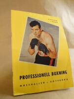 Professionell Boxning. M&auml;sshallen. G&ouml;teborg. Program. 1 krona