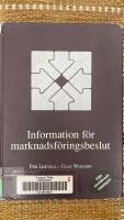 Information f&ouml;r marknadsf&ouml;ringsbeslut