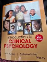 Introduction to Clinical Psychology: An Evidence-Based Approach, 2nd Editio