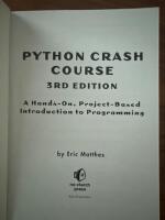 Python crash course - a hands-on, project-based introduction to programming