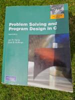 Problem solving and program design in C