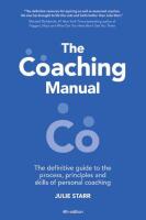 Coaching manual - the definitive guide to the process, principles and skill