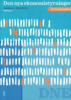 Den nya ekonomistyrningen &Ouml;vningsbok med l&ouml;sningar