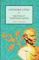 Latinska citat : Dictum et scriptum latine