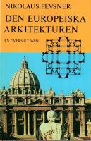 Den europeiska arkitekturen : en &ouml;versikt