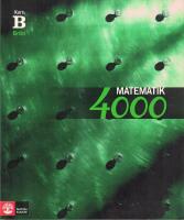 Matematik 4000 : Kurs B gr&ouml;n. L&auml;robok