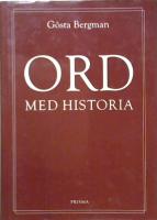 Ord med  historia
