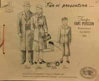F&aring;r vi presentera... Familjen Karl Persson, bruksarbetare, Fagersta 1944